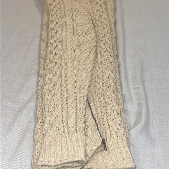 3201103 L.L. Bean Signature Women Cotton Fisherman Cable Tunic Sweater Beige XS - Picture 12 of 13